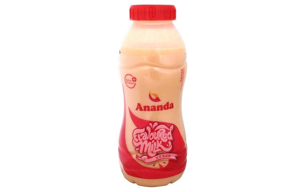 Ananda Flavoured Milk Kesar    Bottle  180 millilitre